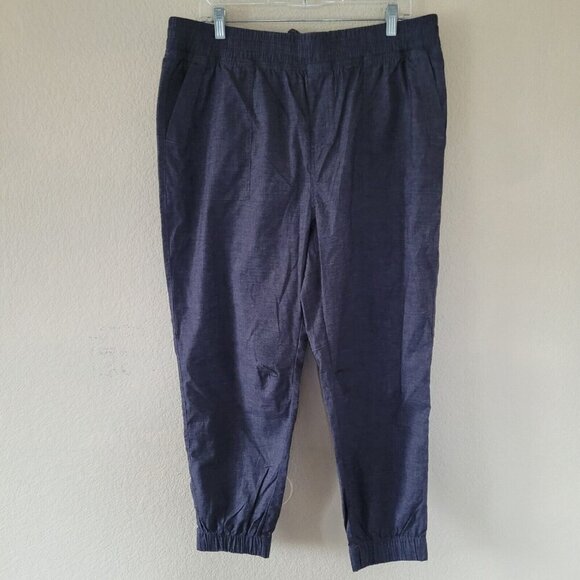Prana Pants Womens Gray Breathe Mantra Lightweight Casual Flowy Jogger Hemp XL - Picture 1 of 10
